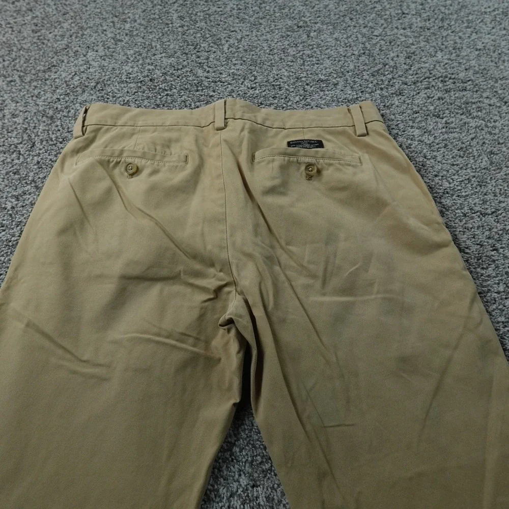 Banana Republic Pants Mens 31X32 Beige Brown Emerson Chino Trouser Flat Front